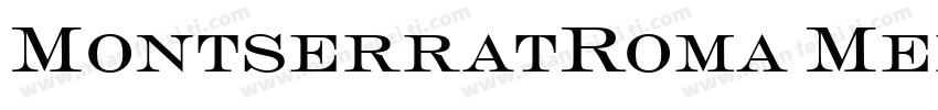 MontserratRoma Mediu字体转换